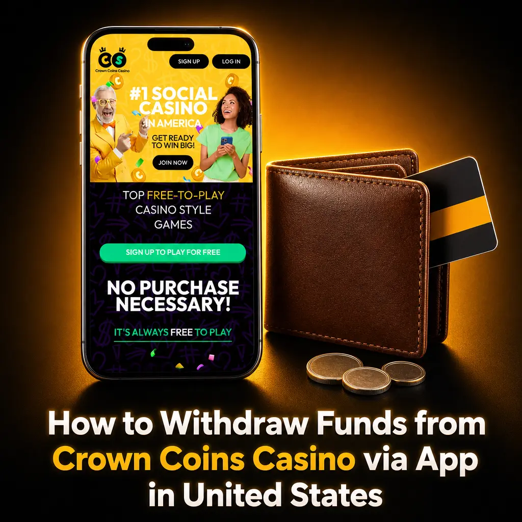 How to Withdraw Funds from Crown Coins Casino via App in United States